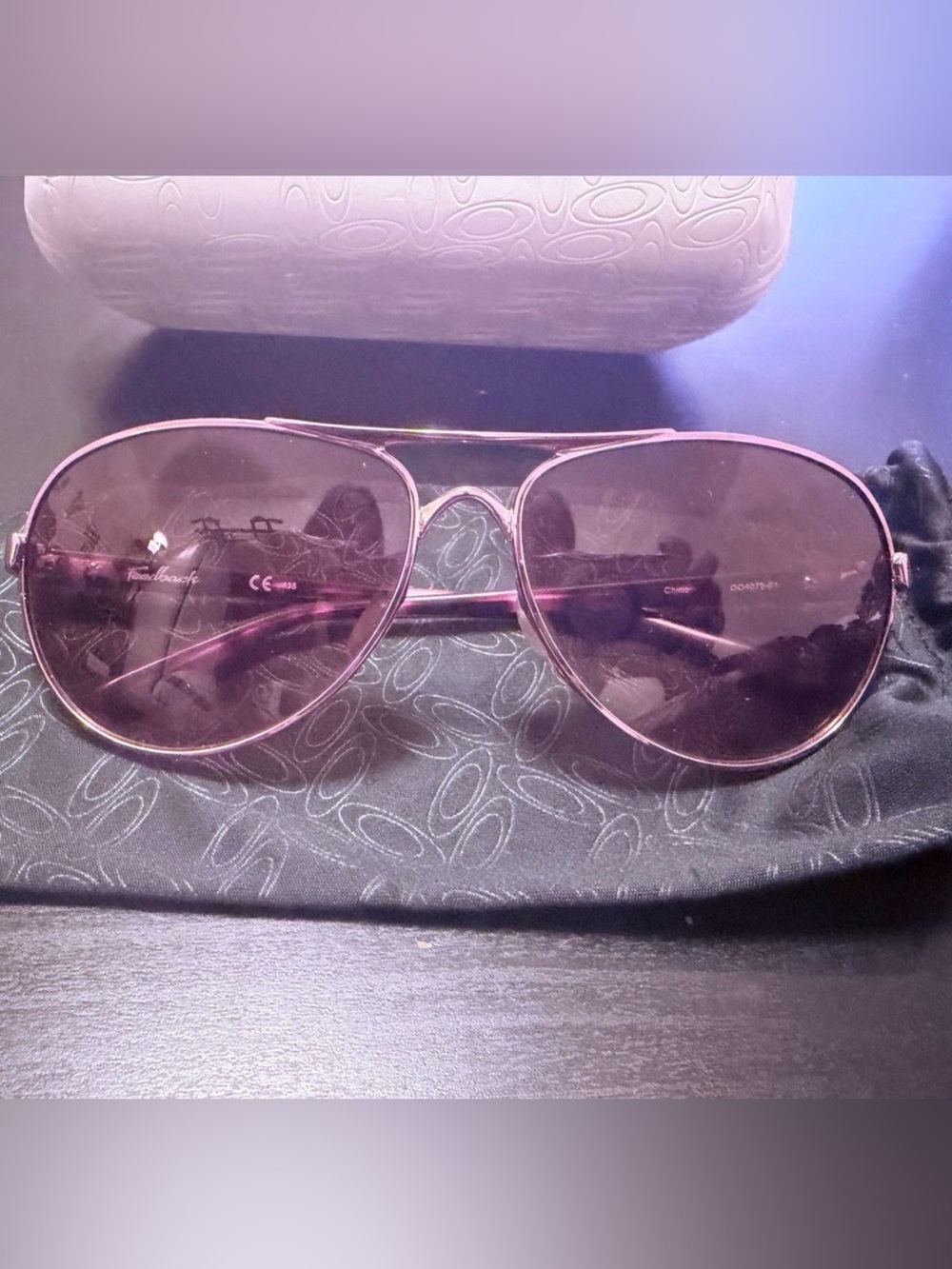 Oakley Women's Rose Gold frame, brownish lens. Aviator Sunglasses - Picture 10 of 10